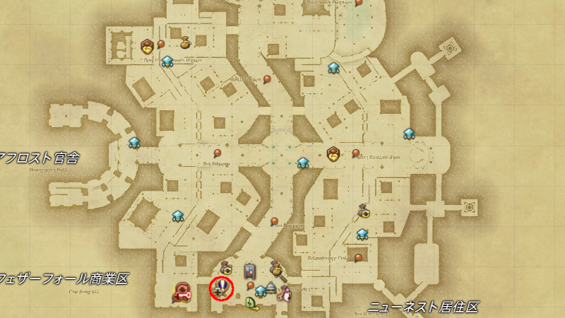 【FF14】お得意様デュランデル伯爵（クエスト受注場所）