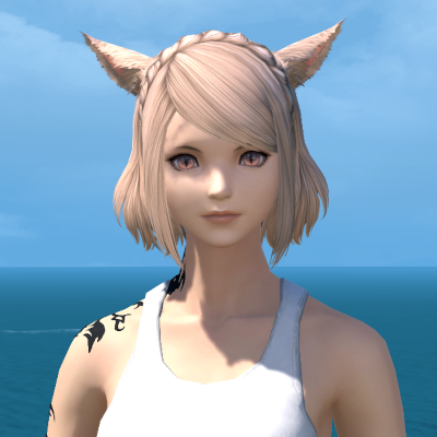 【FF14】ヘアカタログ:編込カチューシャ（髪型）