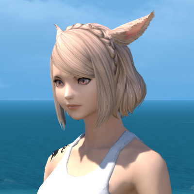 【FF14】ヘアカタログ:編込カチューシャ（髪型）