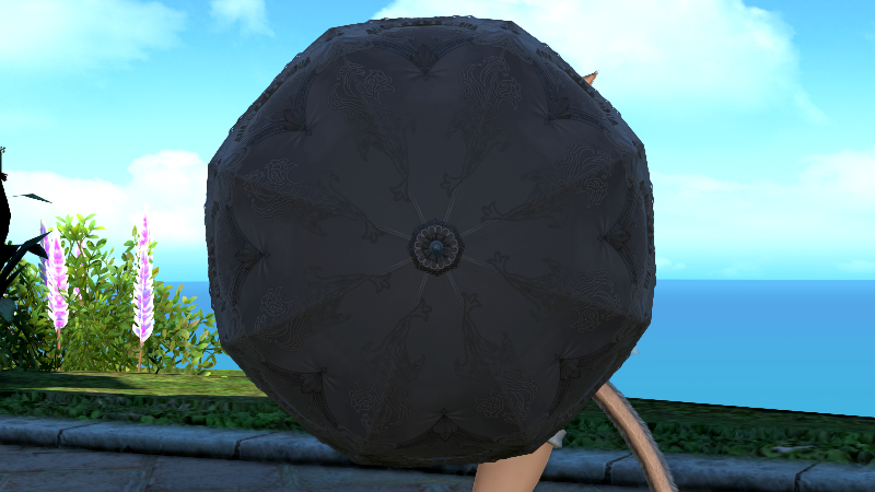 【FF14】ブラックレースパラソル（ファッションアクセサリー）