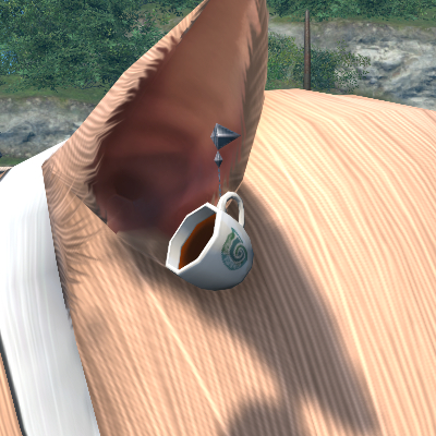 【FF14】コーヒーカップピアス（耳アクセサリ）