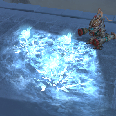 【FF14】岩兵ヴーガーの角笛(マウント/雪の花) 【FF14】岩兵ヴーガーの角笛(マウント/雪の花)