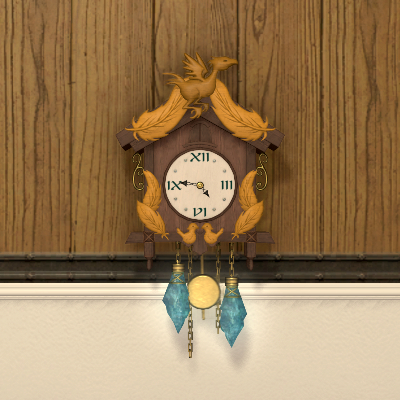 【FF14】クェクェクロック(調度品/壁掛) 【FF14】クェクェクロック(調度品/壁掛)