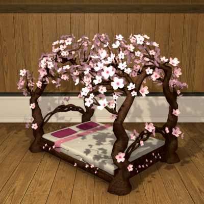 【FF14】イースタン・キャノピーベッド(調度品) 【FF14】イースタン・キャノピーベッド(調度品)