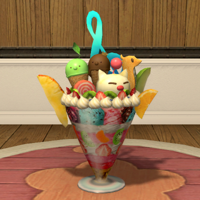 【FF14】ワンダーパフェ(調度品/卓上) 【FF14】ワンダーパフェ(調度品/卓上)