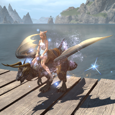 【FF14】グイベル・オブ・ライトの魔笛(マウント) 【FF14】グイベル・オブ・ライトの魔笛(マウント)