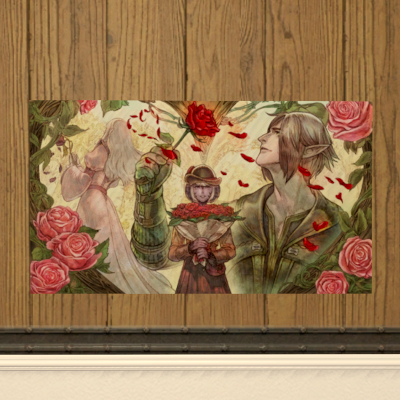 【FF14】ヴァレンティオンデーのポスター2025（調度品/壁掛）