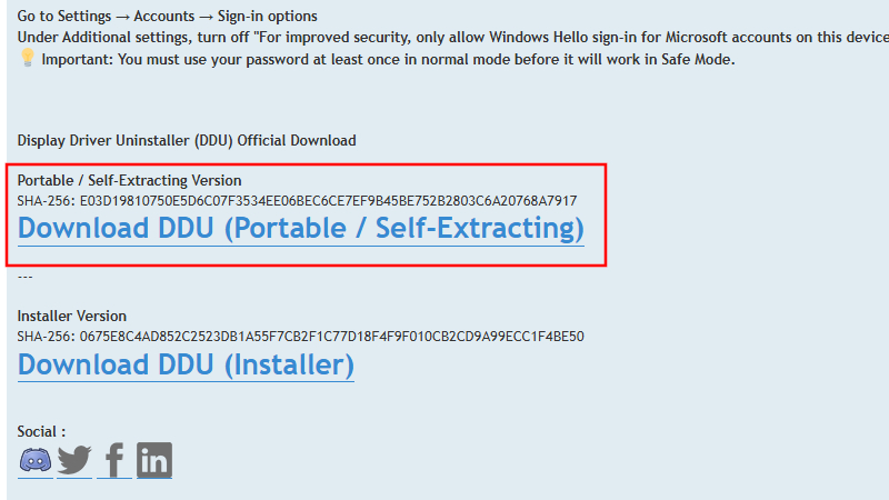 DDUダウンロード手順③