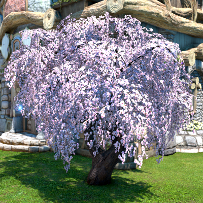 【FF14】ウィーピング・チェリーツリー（調度品/庭具）