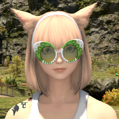 【FF14】デコレート・エッググラス（頭装備品）/スタイルカタログ:デコレート・エッググラス（フェイスアクセ）