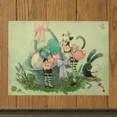 【FF14】エッグハントのポスター2016（調度品/壁掛）