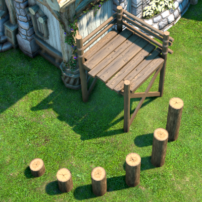 【FF14】レイズド・ウッドデッキ(庭具)