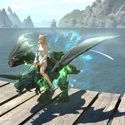 【FF14】エメラルドグイベルの魔笛（マウント）