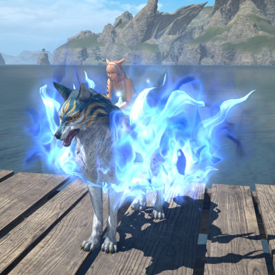 【FF14】カムイの魔笛【青】（マウント）