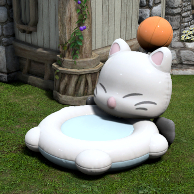 【FF14】モーグリ・バルーンボート(庭具)
