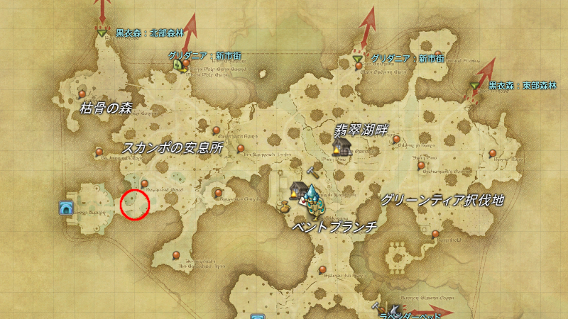 【FF14】モルボル種(No.39)テイム場所