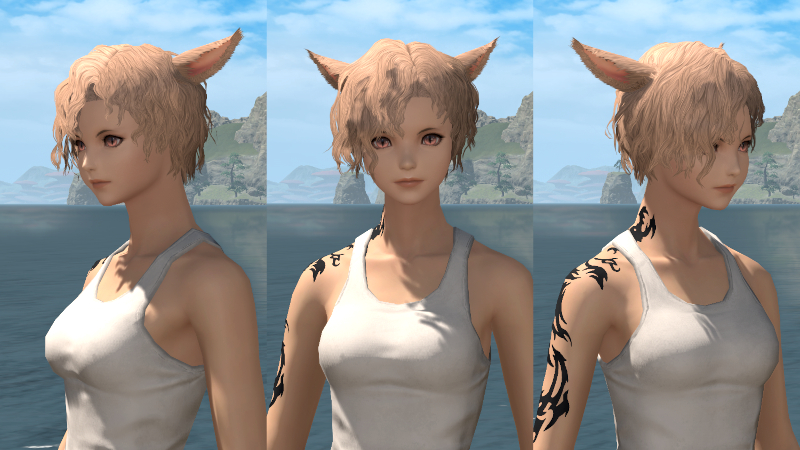 【FF14】ヘアカタログ:ウェイビーボブ