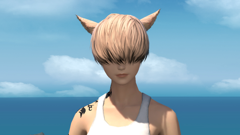 【FF14】ヘアカタログ:マッシュショート（メッシュ入り）